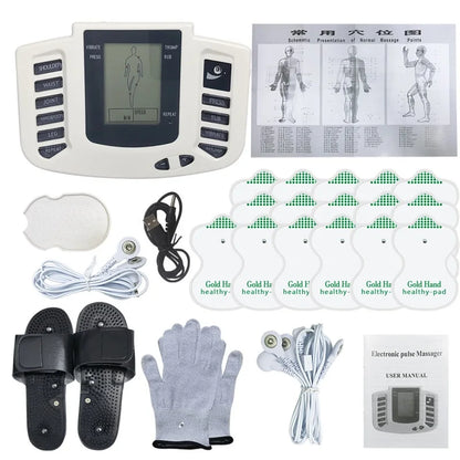Physiotherapy Tens Equipment for Body Back Foot Massager Eletric Muscle Stimulator EMS Tens Machine Massage Tools Health Care