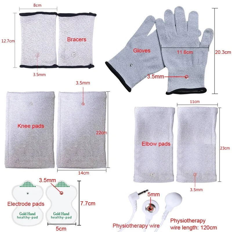 Physiotherapy Tens Equipment for Body Back Foot Massager Eletric Muscle Stimulator EMS Tens Machine Massage Tools Health Care